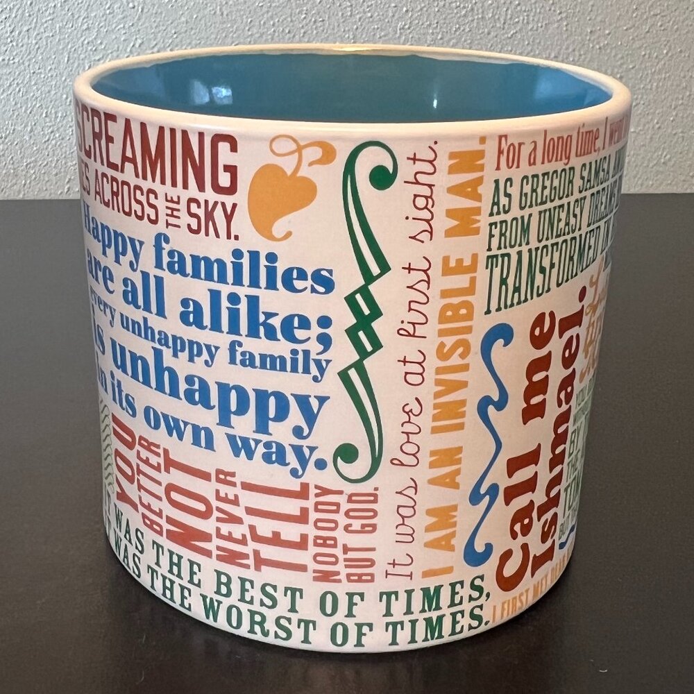 The Unemployed Philosophers Guild “FIRST LINES OF LITERATURE” Quotes Mug ~ Books - Picture 6 of 16